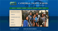 Desktop Screenshot of cathedralchapelschool.org